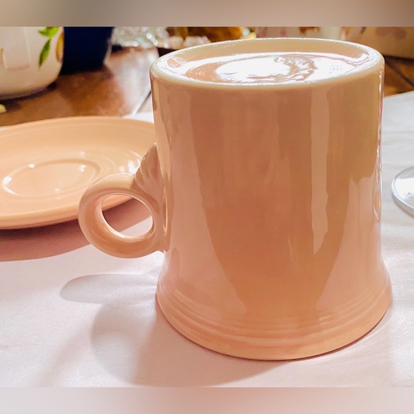 Fiesta Ware Mug & Saucer in Retired “Apricot” Color. Made between 1986-98. EUC - Picture 14 of 15